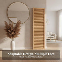 Foldable 3-Panel Folding Screen Freestanding 3-Panel Folding Partition Movable Room Divider Modern Design for Apartment Dwellers, Decor Enthusiasts, Office Workers, Entryway, Bedroom, Conference Call