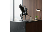Winged Horse Sculpture Modern Design Winged Horse Statue Highly Detailed for Office
