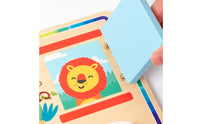 Hand-Eye Coordination Training Child-Centered Busy Board Polished Polished Edges Wooden Busy Board Quiet Play Toddler Fine Movement Skill Toy Travel Friendly for Toddlers, Preschoolers, Playroom