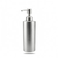 Stainless Steel Lotion Bottle Brushed Bottle with Pump Minimalist Dispenser with Pump Refillable for Bathroom, Shower, Kitchen Sink