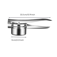 Heavy Duty Stainless Steel Food Press Dishwasher Safe Manual Food Press Rust-Proof Potato Ricer Non-Slip for Chefs