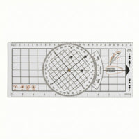 Clear Nautical Chart Plotting Instrument Flat Marine Chart Drafting Tool Sturdy Navigation Ruler Long-Lasting for Students
