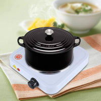 1000W High Power Single Coil Burner Multi-Functional Portable Electric Hot Plate Compact Design Single Coil Electric Burner Even Heating for Students, Travelers, Dorm Room, Office, Travel