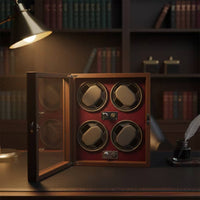 Automatic Watch Winder Extremely Quiet Timepiece Winder Cabinet USB Powered for Enthusiasts, Bedroom, Office, Retail Display