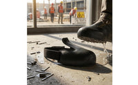 Slip-on Anti-Crush Shoe Cover Open Back Safety Shoe Cover Adjustable Strap Foot Protection Molded Plastic