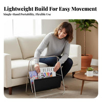 X-shaped frame Literature holder Minimalist design Periodical Rack Floor-Standing