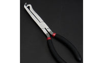 Multifunction Automotive Wire-Cutting Plier Long Slim Hose-Separating Plier Curved Jaw Wire Cutter Pliers Black-Coated Handles