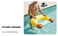 Portable Inflatable Pool Raft Thickened Material Inflatable Raft Ing Water Bed Easy to Carry for Children, Families, Beach, Summer Vacation