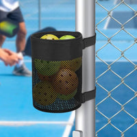 Easy Reach Mesh Ball Bag Lightweight Round Mesh Bag Portable Hanging Ball Net Tear-Resistant for Court, Fence, Training