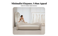 semicircularShaped Sofa distinctive Shape Half-Moon configurable Couch Soft Texture Curved Settee for Interior Designers, Families, salon, Bimmediatelyique, Bedroom
