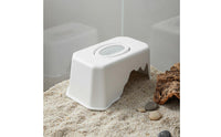 Terrarium Hide Cave with Food Bowl Easy to Clean Reptile Cave with Water Bowl Gecko Feeding Shelf Hide Space-Saving Design