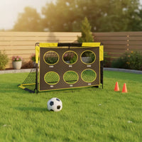 Soccer Goal with Target Net Training Soccer Goal with Target Precision for Young Athletes, Coaches, Backyard, Park