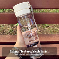 Large Capacity Frosted Plastic Water Bottle Leak-Proof Frosted Plastic Bottle Lightweight for Students, Commuters, School, Travel, Outdoor