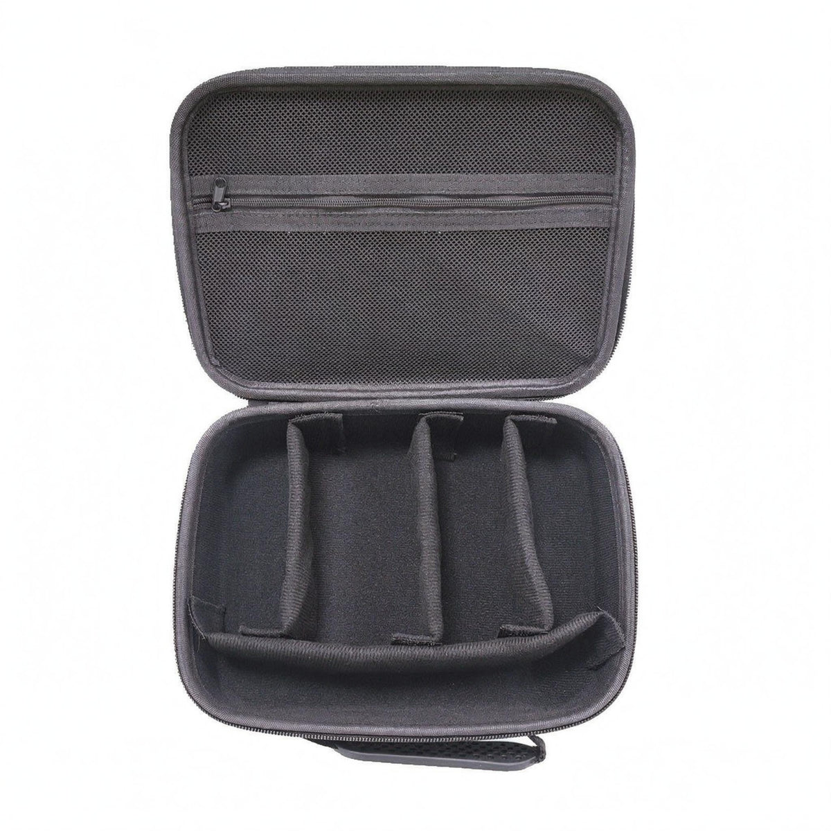 Action Camera Case Padded Zippered Organizer Case Semi-Rigid Adjustable Dividers