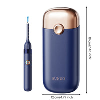Ear Cerumen Removal Tool with Camera Handheld Ear Cleaning Kit with Camera Rechargeable Lightweight for Adults, Home, Travel
