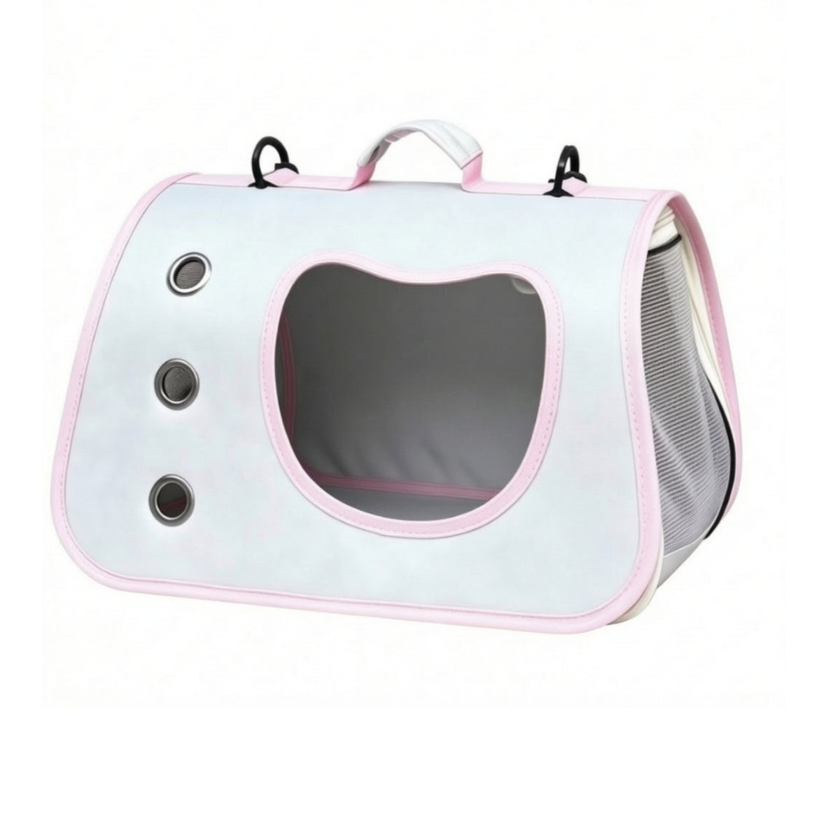 Pet Carrier Bag with Clear Window Portable Soft-Sided Pet Carrier Transparent for Commuting