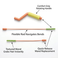 Rotating for Hair Clog Remover Tool, Bathtub Sink Drain Auger Pipe Cleaner, Tub for Homeowners, Metal Plumbing 53cm