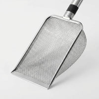 Cat Litter Sifter and Metal Sifter with Stand, Fine-Hole Litter Sifter with Stainless Steel Handle, Pet Litter Cleaning Tool Gift