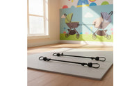 2 Pieces Adjustable Length Twin Stroller Connector Kit Easy Assembly Double Stroller Joiner Set for Parents of Twins