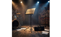 Folding Music Stand Foldable Music Stand with Carrying Bag Adjustable for Instrumentalists, Students, Home Rehearsal Rehearsal, Stage