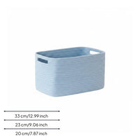 Rope Hamper Space Saving Woven Laundry Basket Decorative Foldable Storage Basket for Bedroom