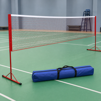 Portable Badminton Net Standard Mesh for Indoor Outdoor Home Use Competition Training