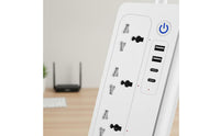 Strip Matter Compatible Strip with USB APP Control Outlet for Living Room, Kitchen