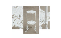 Two-Tier Plant Stand Vintage-Style Metal Botanical Holder Stand Indoor Pot Holder Rack for Patio
