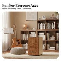 Beginner Friendly Cajon Internal Snare System Cajon Drum Portable Percussion Instrument Versatile Ta Singles for Percussionists, Musicians, Acoustic Sessions, Live Performances, Street Performance, Studio Recording