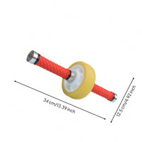 Core Roller Wheel Metal Handles Ab Exercise Wheel Silver End Cap for Indoor