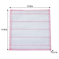 2000 Pack Red Thickened Dishcloths and Dish Cloths for Washing Up, 30cm Dish Towels with Magic Wipe Cloth, 5-Layer Woven Cotton for Kitchen