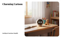 Interactive Emoticon S Emoticon Alarm Clock Temperature Display Digital Emoticon Clock Snooze Function for Teens, Adults, Dorm Room, Nursery