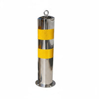 Traffic Post with Reflective Bands High Visibility Bollard with Top Loop Bollard  for Driveways