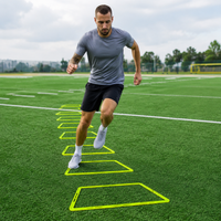 Four-Sided Trapezoidal Agility Circle for Kids' Physical Fitness, Pace Training, Football, and Basketball