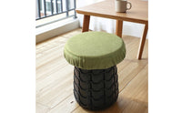 Stool Cushion Cover Soft Stool Cover with Elastic Skirt Comfortable for camping, Patio