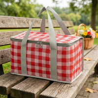Lunch Box Insulated Cool Bag for Men Women, Oxford Cloth Cool Box for Food Storage, Handheld Picnic Basket for Camping BBQ, Shopping Bags Cooling