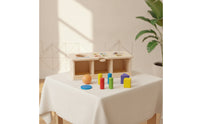 Child-Centered Wooden Shape Sorter Educational Shape Sorting Toy Sturdy Wooden Sorting Box Safe for Toddlers, Playroom, Daycare