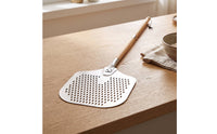 Pizza Peel with Wooden Handle Perforated Pizza Peel Detachable for Kitchen