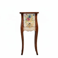 traditional USA-inspired Design Square Table with Drawer and Shelf Vintage design & aesthetic Bedside Cabinet with Drawers Multi-Functional Household Furniture Rustic Wood Grain for homeowners, Students, Bedroom, Study, Hallway