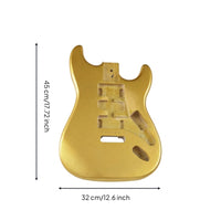 Guitar Body with Pre-Carved Cavities Double-Curved Indentation Guitar Body with Control Cavities Replacement for Luthier