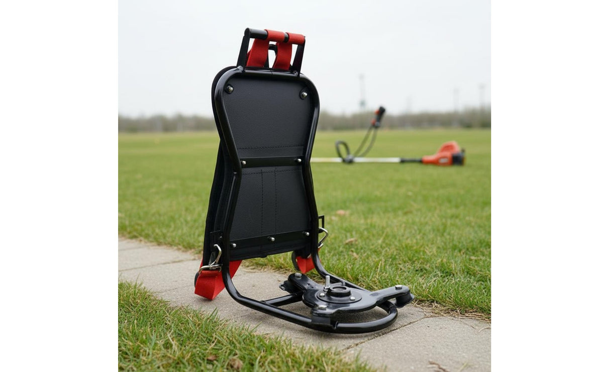 Brush Cutter Backpack Frame Ergonomic Design Lawnmower Backpack Harness Universal Fit Grass Trimmer Carrier Frame for Landscapers