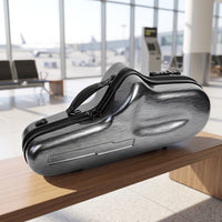 Alto Saxophone Case with Backpack Straps | Fiberglass, Secure, Alto Saxophone Case with Lock, for Travel