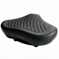 Thickened Noseless Bike Saddle Ergonomic Quilted Bike Saddle Shock Absorbing