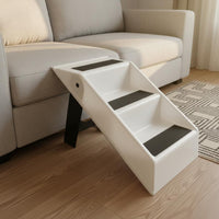 Folding Pet Stairs No Assembly Required Foldable Pet Stairs Lightweight for Car