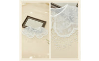 Shoulder Cape Translucent Faux Collar V-Neck for Formal Events, Photo Shoots