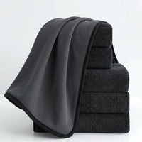 Thick Microfibre Cloth and Double-Sided Car Drying Towel, Soft Microfiber Towels for Detailing, High Absorbency for Car Washing and Polishing