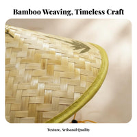 Sun Protection Conical Bamboo Hat Traditional Design Pointed Bamboo Hat water-resistant Woven headwearwear Handmade for entertainers, Outdoor Workers, Stage Performances, Gardening, Cultural ventilation fabrics, Photo Shoots