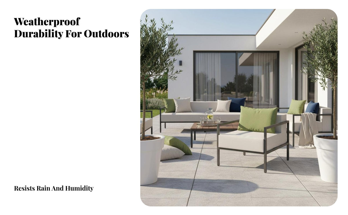 4-Piece Sofa and Table set Waterproof Patio Seating Group Anti Outdoor Furnishing for Families, Homeowners, Sunroom, Balcony, rearyard