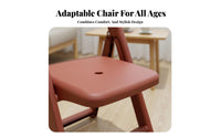 Foldable Folding Stool with Backrest adaptable Household Furniture Portable Lightweight for Children, household owners, Living Room, Kitchen, Bathroom, Camping