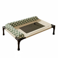 Elevated Pet Bed with Bolster Breathable Elevated Pet Bed Indoor Raised Pets Cot for Bedroom